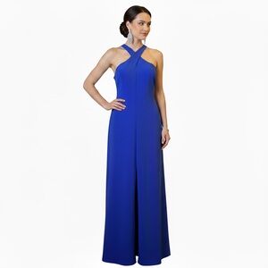 Likely Royal Blue Halter Neck Evening Gown – Size 8